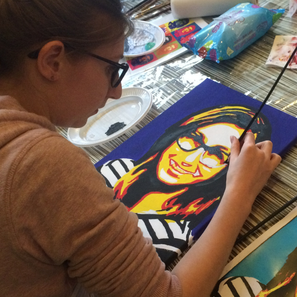 Popart portret schilderen DIY pakket