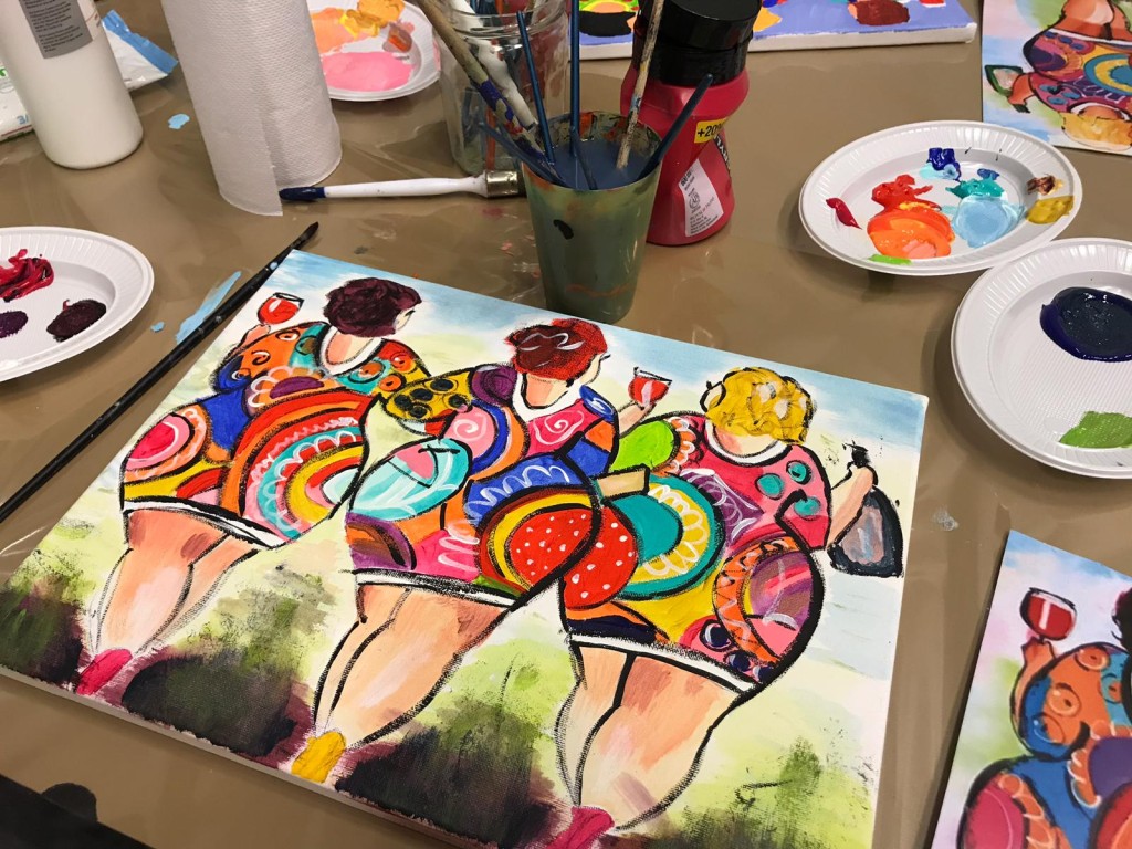 Workshop Dikke dames schilderen